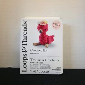 Loops & Threads Crochet Kit - Flamingo (As Is, Incomplete)